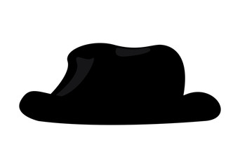 Isolated gentleman hat icon on a white background, Vector illustration