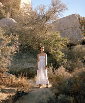 Woman in Joshua Treet National Park 