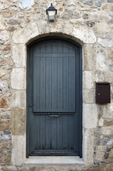 old wooden door