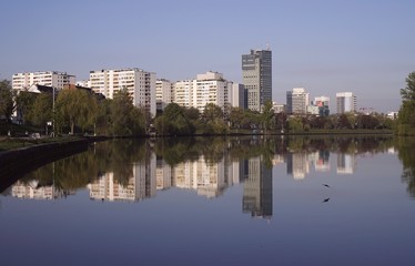 Fototapeta na wymiar Skyline von Offenbach am Main
