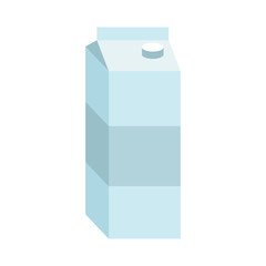 juice box. Paper packaging for milk isolated