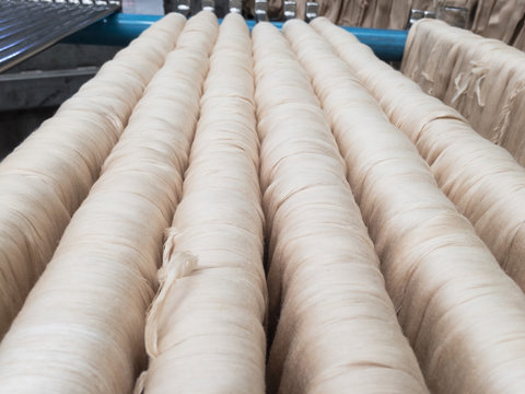 Cotton dyeing workshop. Using high pressure dyeing