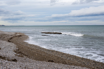 The coast in the prat de cabanes of castellon