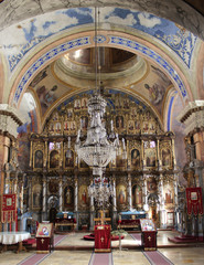 Inside church