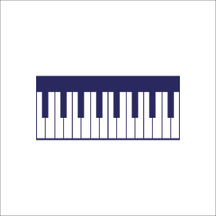 Pianino icon isolated sign symbol. Flat Vector illustration.