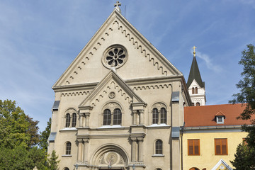 Fototapeta na wymiar Basilica Minor in Keszthely, Hungary.