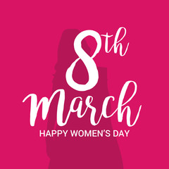 Women Day greeting card 