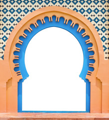 Door Arabic,isolated on white background with clipping path.