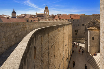 Dubrovnik Old Town view from City Walls - obrazy, fototapety, plakaty
