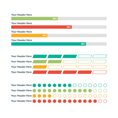 Infographic elements. Progress bar