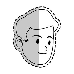happy handsome young man icon image vector illustration design 