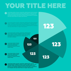 Infographics elements. Pie chart