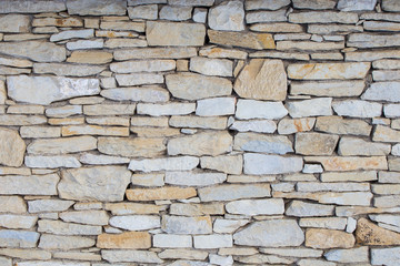 Stone wall. Outdoor background natural stone - sandstone