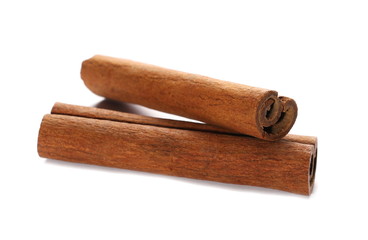 cinnamon stick spice isolated on white 