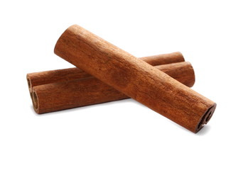 cinnamon stick spice isolated on white 