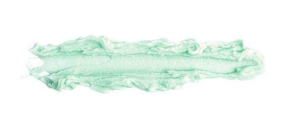 Line of frosting cream isolated