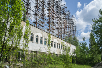 Soviet Duga over the horizon radar system in Chernobyl Exclusion Zone, Ukraine