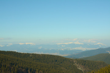 Beautiful Snow Winter in Carpathians Mountains, Ukraine 
