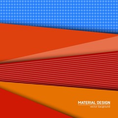 Obraz premium Vector material design background. Abstract creative concept layout template. For web and mobile app, paper art illustration, style blank, poster, booklet. Motion wallpaper element. Flat ui.