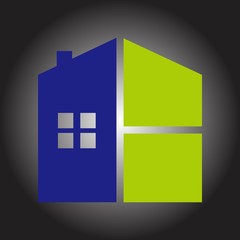 Real estate / houses logo icons isolated