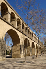 Fototapeta na wymiar Saint Clement Aqueduct in Montpellier, France