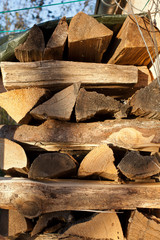 Brennholzstapel