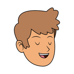happy handsome young man icon image vector illustration design 
