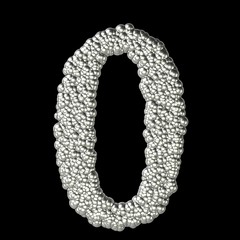 beautiful figures from balls 3d illustration