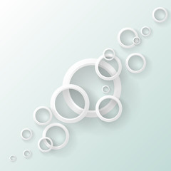 Obraz premium Business template or cover with rings