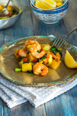Prawn and pineapple stir fry
