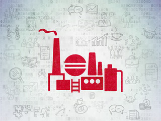Obraz premium Business concept: Oil And Gas Indusry on Digital Data Paper background