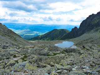 Lake Nizne Wahlenbergovo in Tatras mountains.