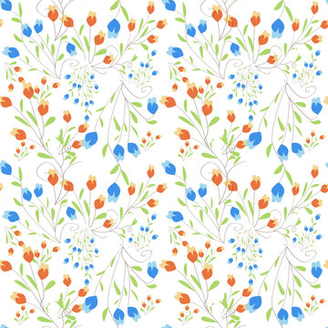 pattern boccioli su sfondo bianco