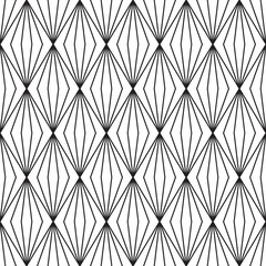 Geometric linear rhombuses. Seamless vector pattern