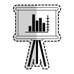 graph chart icon image vector illustration design 