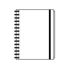 wired notebook icon image vector illustration design 