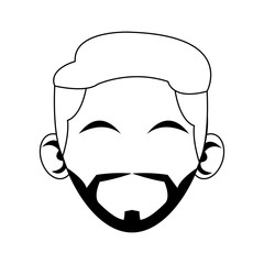 faceless head of man icon image vector illustration design 