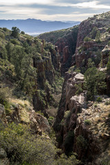 Fototapeta na wymiar Canyon in Tonto NF near Lake Roosevelt, AZ, USA