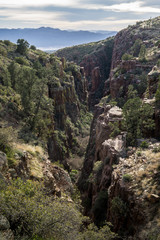 Obraz premium Canyon in Tonto NF near Lake Roosevelt, AZ, USA