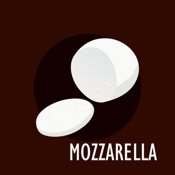 Pile of mozzarella cheese slices