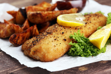 traditional British fish and chips