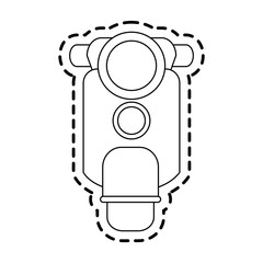 scooter motorbike icon image vector illustration design 