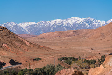 Naklejka premium view from the top of ait ben haddou ,Morocco