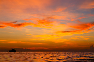 sunrise    sea  thailand kho tao bay south  sea
