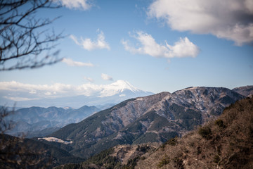 遠景　富士山