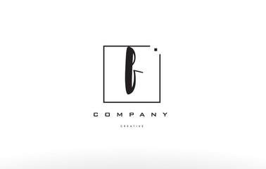 f hand writing letter company logo icon design