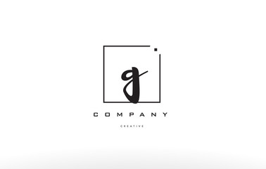 g hand writing letter company logo icon design