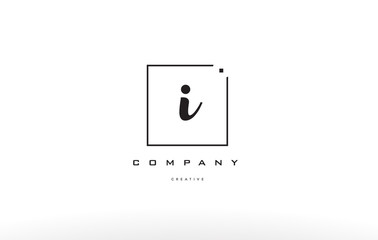 i hand writing letter company logo icon design