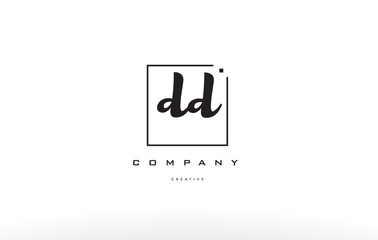 dd d d hand writing letter company logo icon design