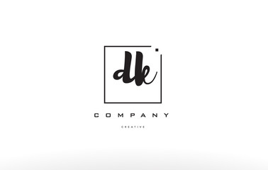 dk d k hand writing letter company logo icon design